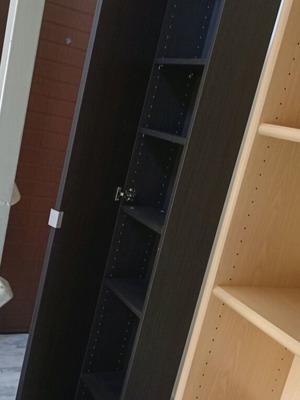 Στήλη μπάνιου με καθρέπτη σαν καινούργιο, ξύλινο έπιπλο ΙΚΕΑ