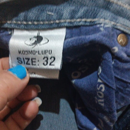 Men's jeans used, size S, blue