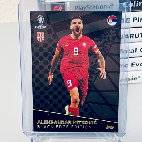 Aleksandar Mitrovic Black Edge Edition Euro 2024 Topps Match Attax like new