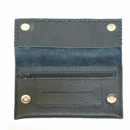 Handmade leather tobacco pouch 3CATS K2 dark blue new