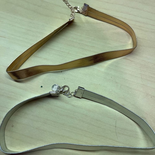 Claire's necklaces gold and silver, new, close to neck