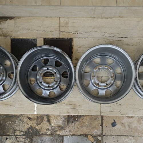 Metal rims set J16 x 6J used, pack of 4, 6 holes