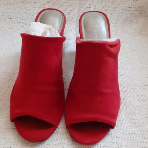 Tamaris sandals like new, red multicolor, size 36