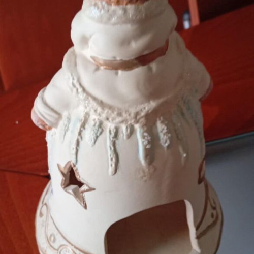 Christmas ceramic candle holder like new, 20cm
