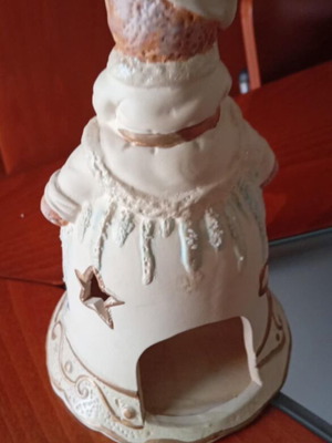 Christmas ceramic candle holder like new, 20cm
