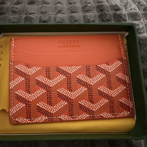 Goyard Paris Wallet new, orange with accessories