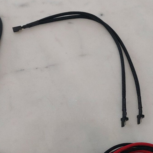 Sleeved computer power supply cables for graphics card SATA like new
