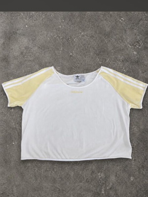 Vintage Adidas T-shirt, yellow accents