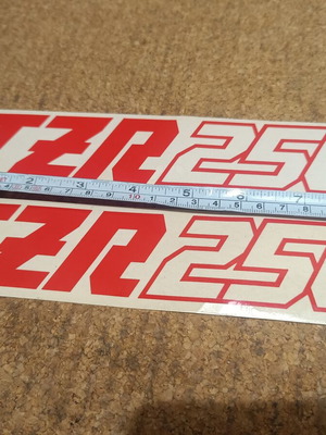 Yamaha TZR 250 stickers like new, set
