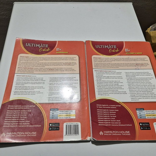 Ultimate English B1+ student's book and workbook used