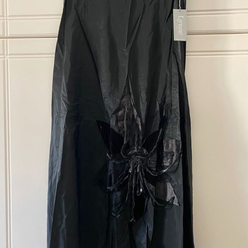 Lynne Maxxi skirt new, satin with embroidery, velvet and lace