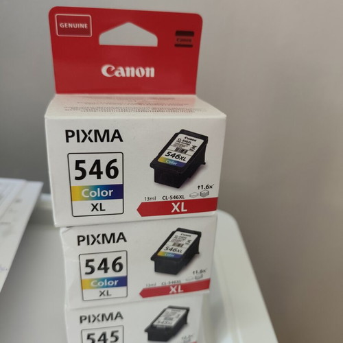Canon PIXMA XL 546 & 545 Ink Cartridges Pack of 3 New