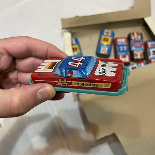 Vintage Racing Toy Cars used with box, Japanese friction powered