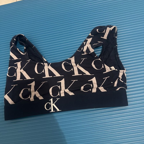 Original CK One Calvin Klein bralette, dark blue, size S
