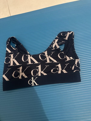 Original CK One Calvin Klein bralette, dark blue, size S