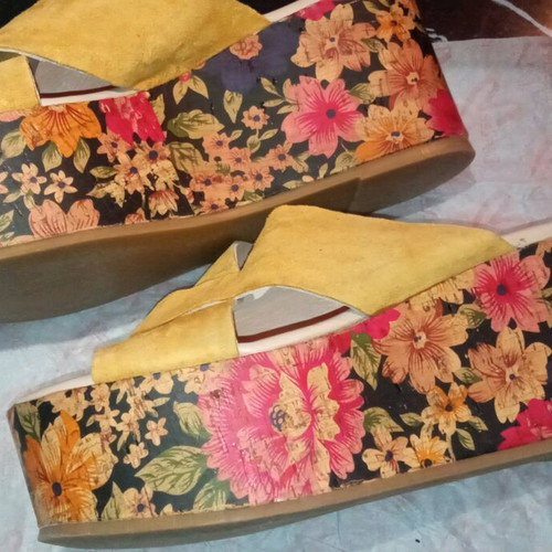 Nitro Fashion platforms new, suede leather, size 40, yellow