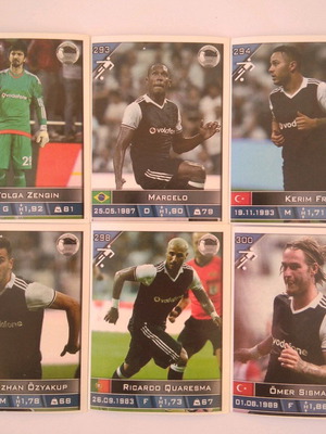 Besiktas stickers pack of 6, Europe's Champions