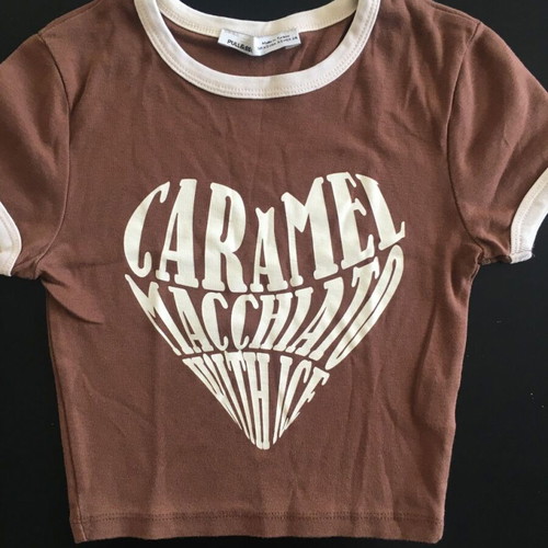 Pull & Bear crop top with sleeve XS used