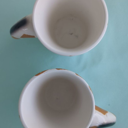 Giraffe mugs medium size, like new, set of two