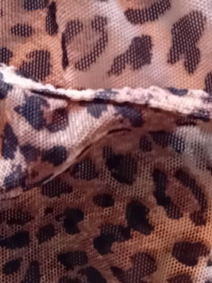 Lovely leopard print thong underwear, size M