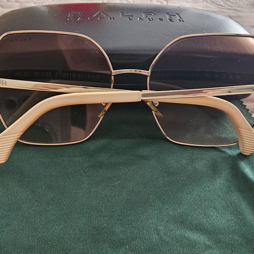 Ralph by Ralph Lauren RA4138 women's sunglasses like new, beige and gold