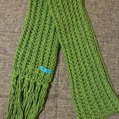 BSB knitted scarf green like new