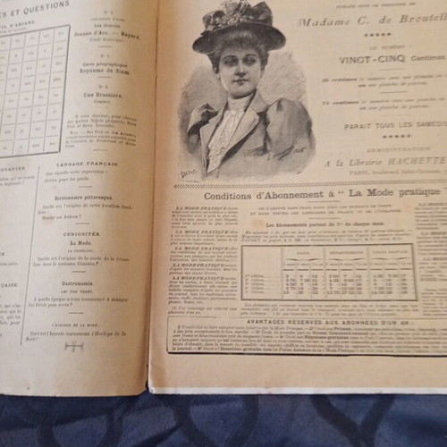 Le Journal de Jeunesse French magazine 1893 used, issue 1080