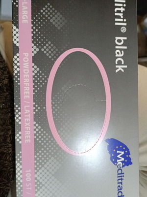 Nitrile gloves black new in all sizes