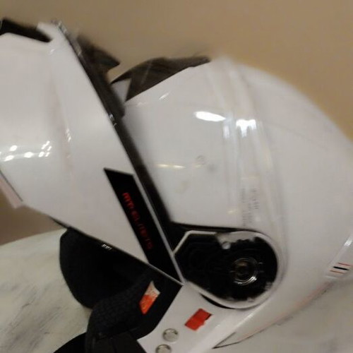 Folding helmet like new with additional sun visor