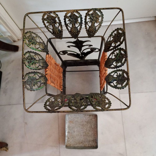 Brass umbrella stand like new, height 43 cm