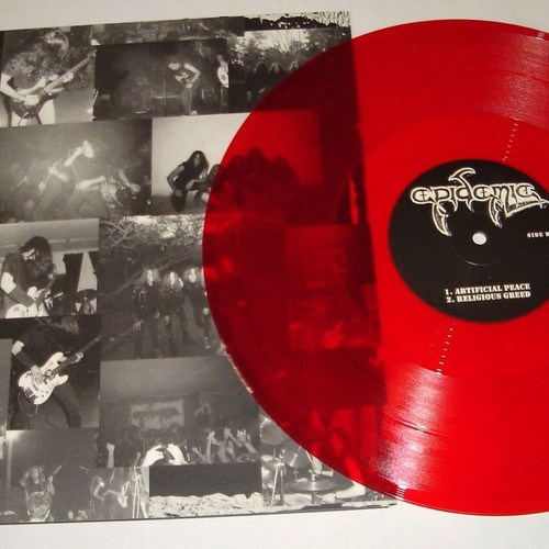 Epidemic Artificial Peace vinyl limited edition transparent red