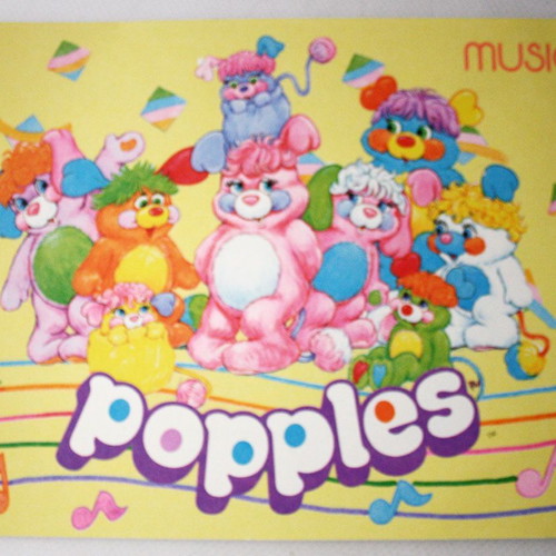 Popples 1988 music notebook new Auguri Italy vintage