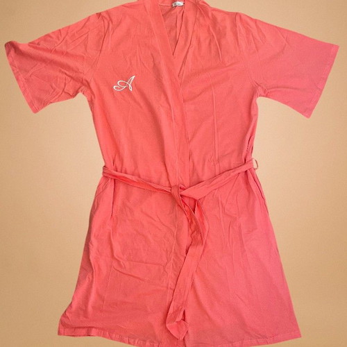 Amelia coral cotton robe XL and XXL new