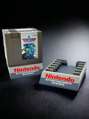 NES Game Holder for 6 Games Made-to-Order with Nintendo Logo
