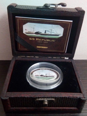 2013 $5 SS Republic Proof Silver Coin Cook Islands καινούργιο