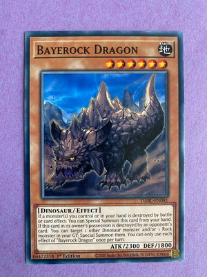 Bayerock Dragon Yu-Gi-Oh Card like new