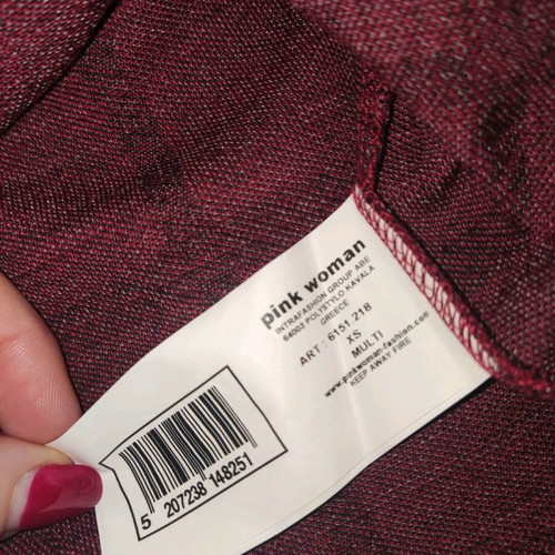 Pink Woman checked salopette dress like new, size S