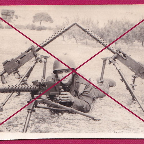 Greek army soldier photo used, training firing range