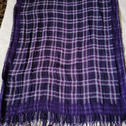 Alexi Andriotti scarf pashmina with fringes 180 x 68 cm like new, viscose