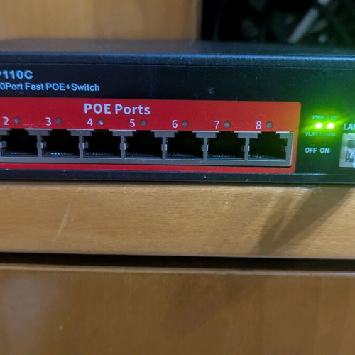 Netis P110C unmanaged L2 PoE+ switch with 10 Ethernet ports like new
