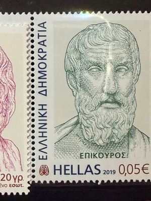 Σειρά γραμματοσήμων Έλληνες φιλόσοφοι και συγγραφείς 2019 σαν καινούργιο