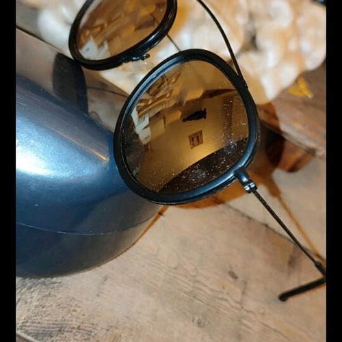 Sunglasses new, black with silver mirror Atasun optic