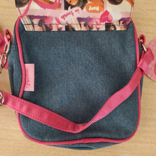 Barbie mini shoulder bag, Mattel, blue and pink