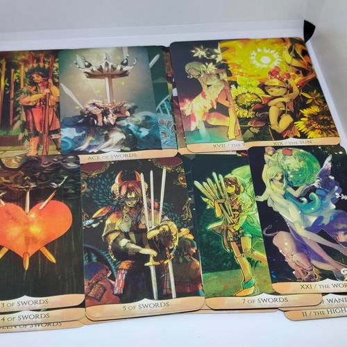 Traditional Manga Tarot deck like new, 78 illustrated cards