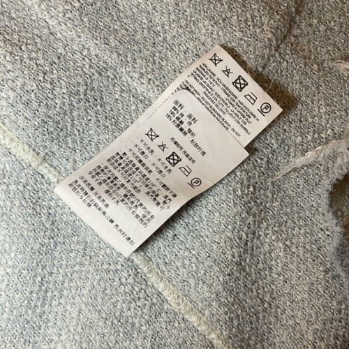 Armani tweed coat like new, white and blue, size S