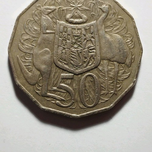 Australia 50 Cents 1979 coin used, Queen Elizabeth II
