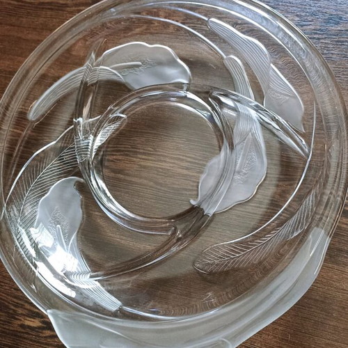 Large nut bowl with sandblasting new unused