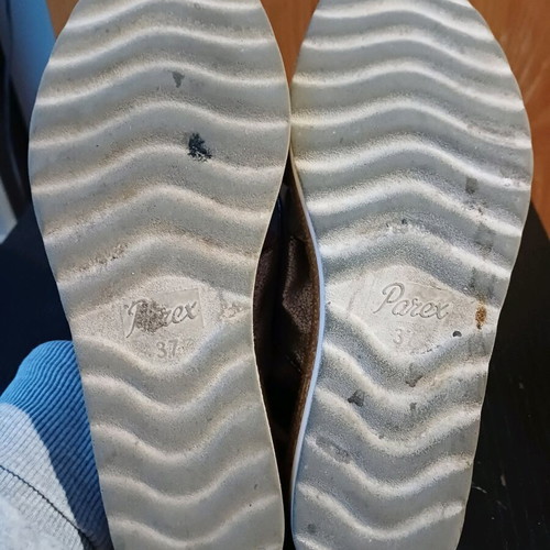 Parex women's platform sandals used, size 37, anthracite