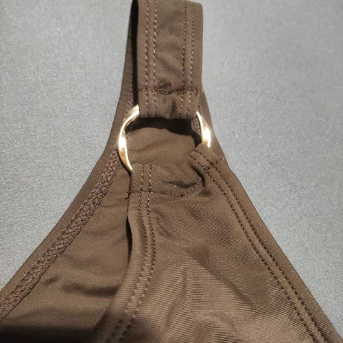 Bikini swimsuit new, brown, size M-L, padded cups and high-waisted bottom