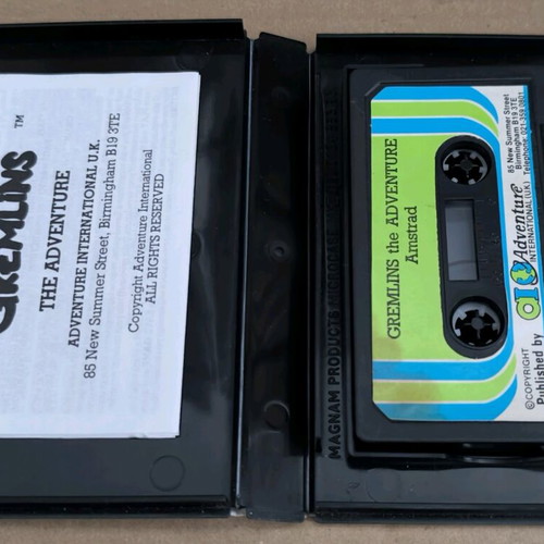 Gremlins (Adventure International) Amstrad Cassette like new